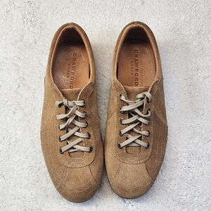 Vibram/Crawford Unisex Shoes in Tan Suede Leather, EUR 39, US Women8.5, Men6.5